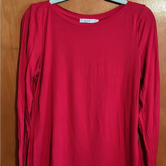 Lot of 2 ladies plain long sleeve Tops -size large - Picture 3 of 9